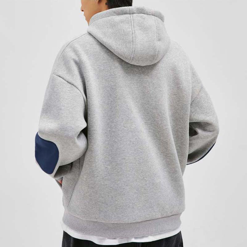 Hooded Men's Sweater Autumn and Winter 2021 New Loose Plus Velvet Trend Thickening Hoodie