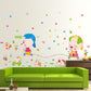 [sticker ]Diy Home Decor Cartoon New Animal Racing Wall Stickers For Nursery Sports Room Decals Pvc