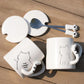 Mark Cup Female Spoon Coffee Cup Ceramic Couple Style Simple Household Drinking Cup Breakfast Milk Tea Cup