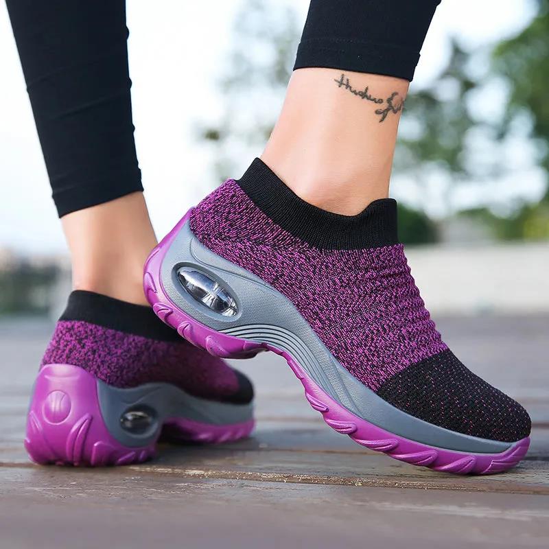 Women's Autumn Casual Shoes Non Slip Soft Sole Running Shoes Spring Breathable Sports Sneakers