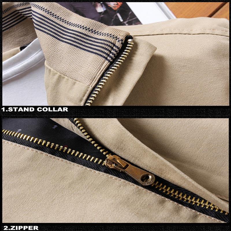 Autumn and Winter Men's Jacket Stand Collar Casual Loose Middle-aged Plus Velvet Thick Thermal Insulation Cotton Coat