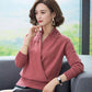 Women's Solid Color Woollen Sweater Loose Plus Size Cross V-neck Sweater Pullover Wool Knit Jumper