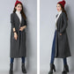 Autumn and Winter Thick Casual Sweater Mid-length Cardigan Over-the-knee Top Pure Simple Female Jacket