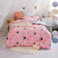 Bed Flat Sheet 100% Cotton Bedding Set Duvet Cover Pillowcase Quilt Cover Bedclothes