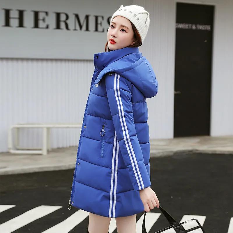 Women's Down Jacket Winter Korean Slim Slimming Down Jacket Plus Size Thick Mid-length Padded Jacket