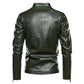 Men's Leather Jackets Plus Velvet Autumn and Winter Leather Jackets Korean Style Slim Jackets Young and Middle-aged Men's Motorcycles