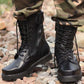 Outdoor Men's Leather Boots Worker Boots Steel Plate Mountaineering Boots Breathable Wool Boots