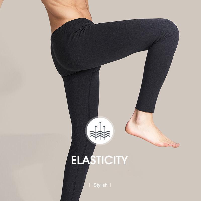 Men Winter Thermal Underwear Male Autumn Tight Pants Thicken Windproof Comfortable Soft Lining High Elasticity Slim Wearable Versatile Spring Pajamas