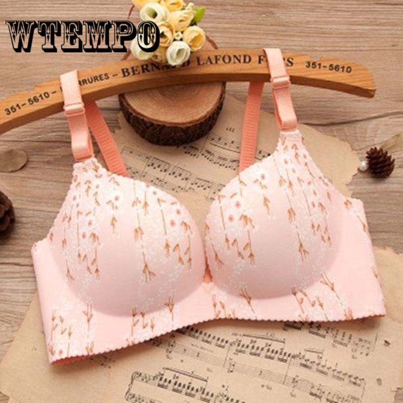 AB Cup Sexy Woman Young Girl  Bra French Romantic Gathered Bra Cute