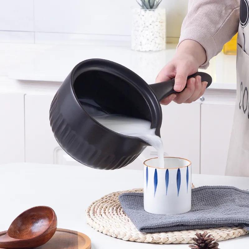 Small Milk Pot Complementary Food Pot Instant Noodle Casserole Non-stick Milk Pot High Temperature Nutrition Pot Gas