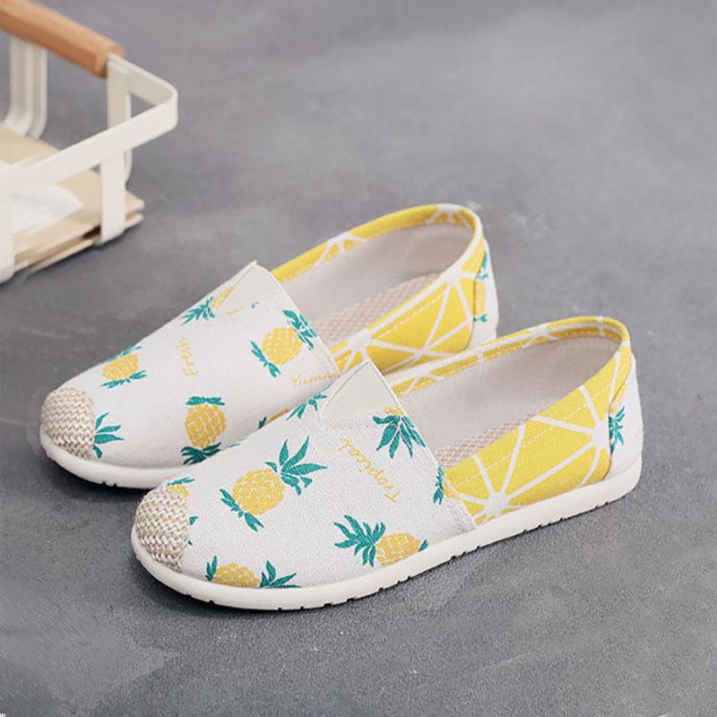 Women's Single Shoes Spring Summer Autumn Leisure Sports Students Breathable Running Flat Shallow Mouth