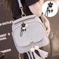 Ladies Fashion Trend Backpack Casual Backpack Three-purpose Female Bag Travel Small Bag