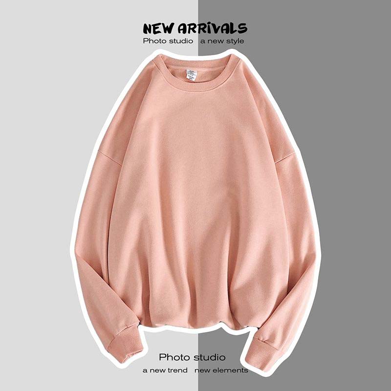 Sweater Men's Trend Solid Color Tide Brand Wild Casual Loose Long-sleeved Hooded Jacket Men