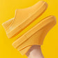 Waterproof Cotton Slippers for Women Winter Indoor and Outdoor Cute Plus Velvet Warm Shoes for Home Non-slip Wool Slippers