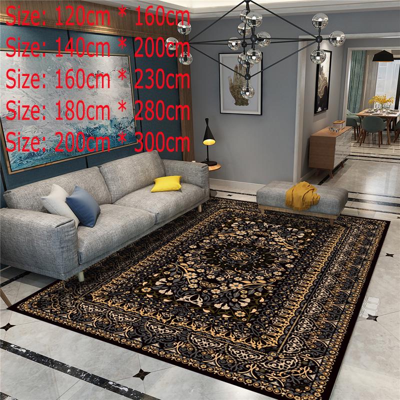 Europe Persian Carpets For Living Room Flower Rugs Home Bedroom Flower Palace Coffee Table Rug