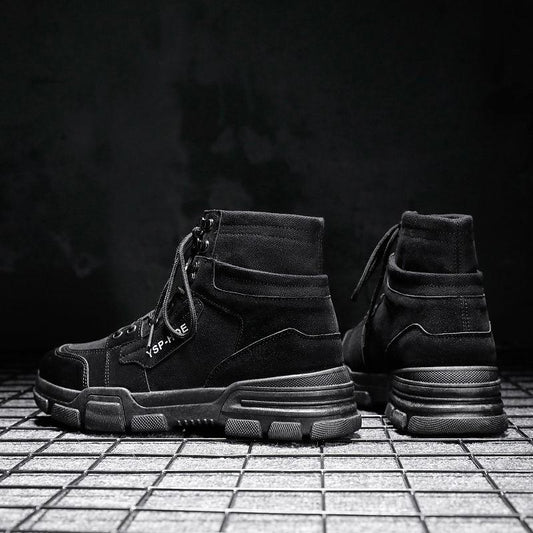 Autumn Winter Men Ankle Snow Boots Anti-Skidding Motorcycle Warm Boots High Quality Fashion Shoes