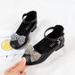 Children's Shoes  Princess Shoes Spring  Summer Girls' Leather Shoes  All-match Elementary School High-heeled Red Performance Shoes