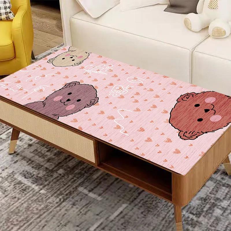 Leather Tablecloth Table Mat Waterproof Oil-proof Disposable Anti-scalding PVC TV Cabinet Coffee Table Mat