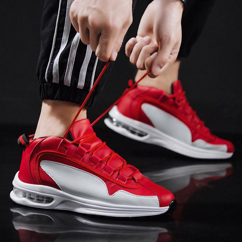 Summer Men's Shoes Air Cushion Sneakers Inner Increase Men's Breathable Running Shoes Wild