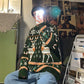 Autumn and Winter Loose Sweater Thick Style Lovers Jacket Hong Kong Style Korean Loose and Lazy Christmas Sweater