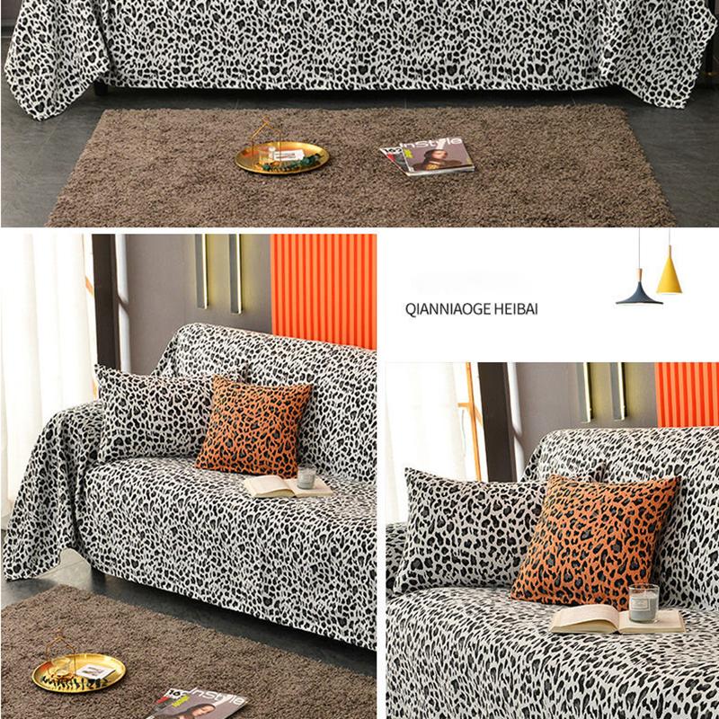 Leisure Sofa Blanket Bed Quilt Houndstooth Style Light Luxury Sofa Towel Universal Cover Modern Fabric Sofa Cushion Non-slip Anti-scratch