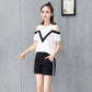Shorts Women's Summer Striped Print All-match Trend High Waist Slim Casual Harem Women's Pants Sports Shorts