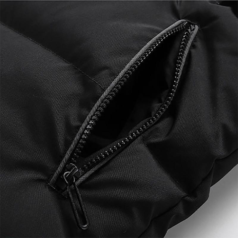 Mens Down Cotton Jacket Men's Jacket Thickening Casual Cotton Clothing To Keep Warm Large Size Hooded Padded Jacket