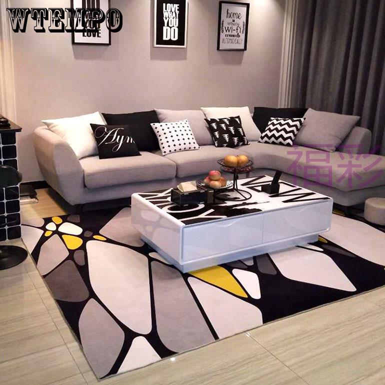 Geometric European Style Carpet Big Size Home Mat Modern Living Room Carpet Parlor Rugs