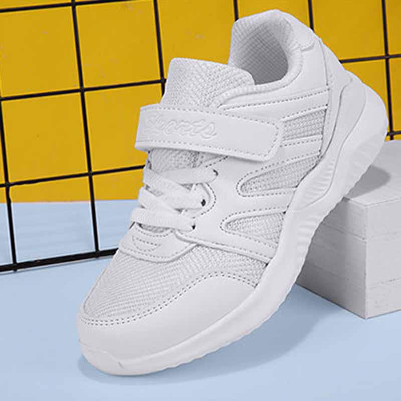 Size 27-41 Child Sneakers Sandals Baby Toddler Shoes Kids Breathable Basketball Shoes Lightweight Running Shoes Wear-resistant Deodorant White Shoes
