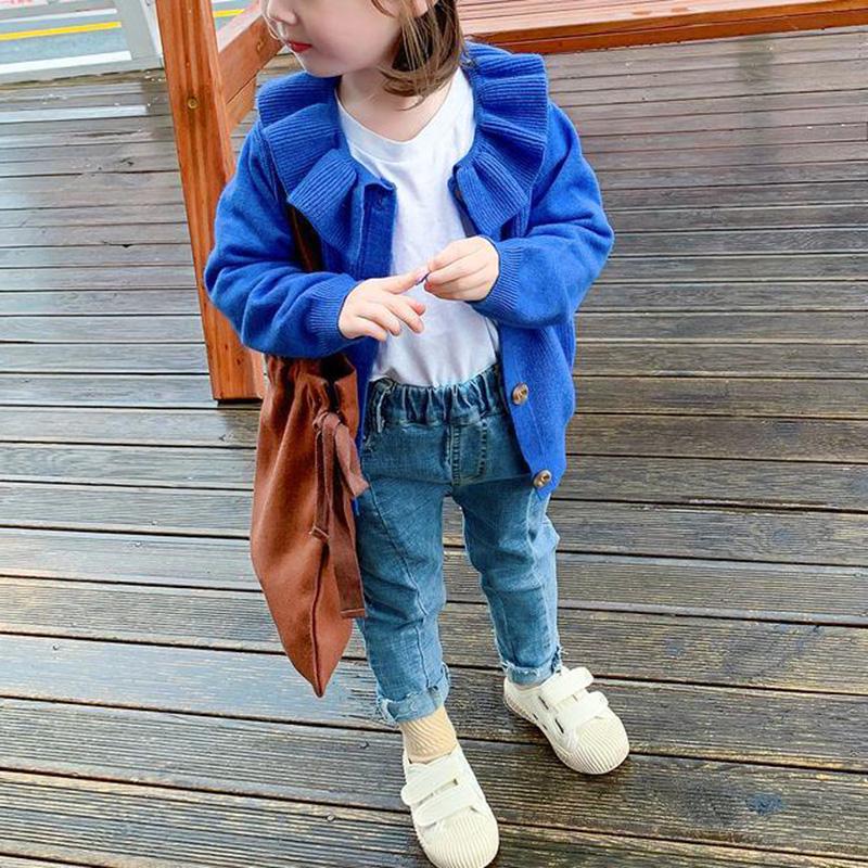 Little Girl Autumn Long-sleeved Sweater Children's Knitted Cardigan Jacket Fashion Baby Top