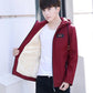 Fashion Trend Handsome Sunshine Men's Jacket Winter Thickening  Velvet Casual Lamb Wool Slim Men's Jacket