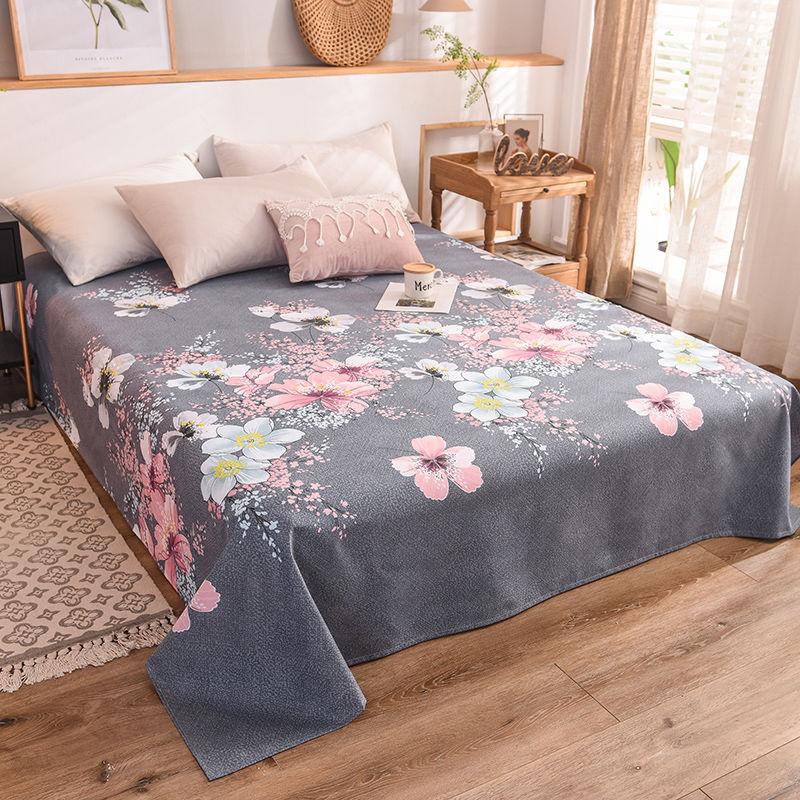 Thickened Household Brushed Bed Sheet Skin-friendly Bed Sheet Double Single Large Pattern