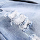 Women Summer Denim Stitching Mesh Tassel Irregular Short Skirt Vintage Slim Elegant Streetwear A-line Casual Skirt