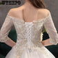 Dress Wedding Long Lace Off-Shoulder Sweetheart Lace Up Wedding Dress Elegant Vestidos De Noivas