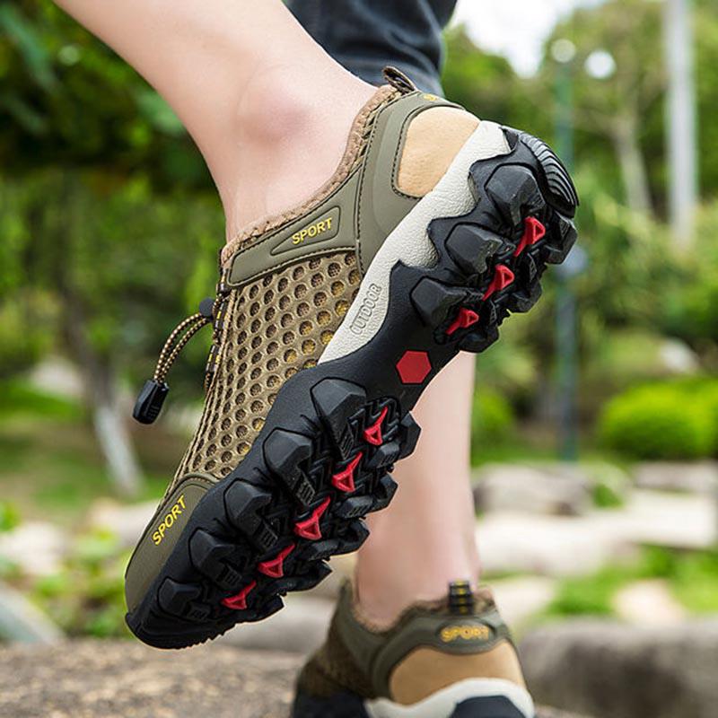 Water Sneakers Men Non Slip Hiking Climbing Aqua Shoes Beach Barefoot Upstream Shoes Seaside Footwear Male Outdoor Sport