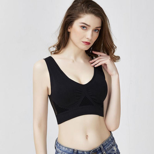 Non-wire Bra Thin Large Size Women's Underwear Student High School Small Bra Sports Seamless Vest Inner Wear and Outer Wear