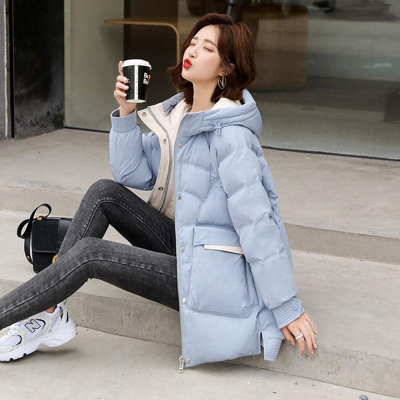 Winter Korean Style Down Jacket Women Short Hooded Loose White Duck Down Fashion Jacket Trend