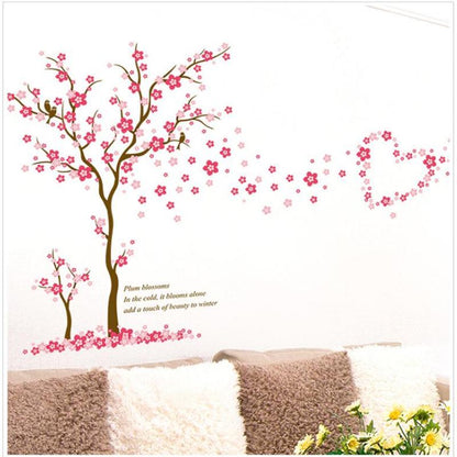 Living Room Removable Wall Sticker Bedroom Warm Sticker Wallpaper Wall Painting Big Tree Plum