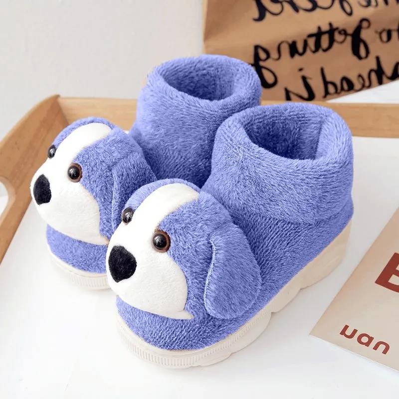 Winter Cotton Slippers Bag Plush Home Lovers Thick-soled Indoor Warm Wool Slippers