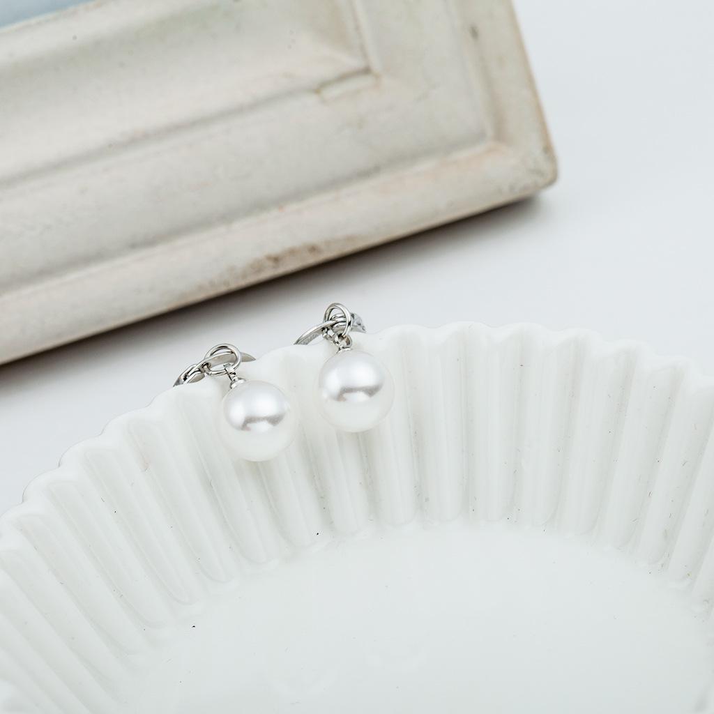 Wild Fashion Boutique Earrings Earrings Silver-plated Pearl Earrings