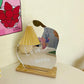 Irregular Mirror Simplicity Single Wooden Makeup Mirror Desktop Creative Travel Student Dormitory Bedroom Home Decoration