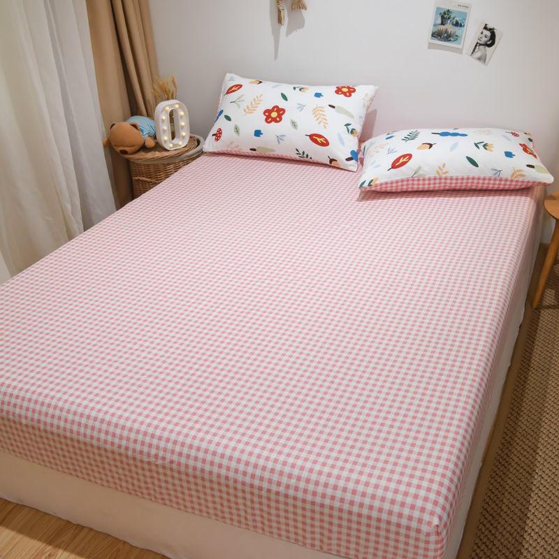 Three-piece Set Cotton Thick Printed Bedspread Mattress Protector Bedding