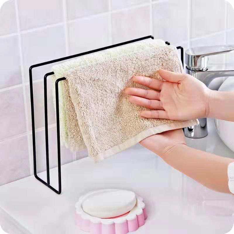 Kitchen Rag Rack Pot Cover Rack Towel Rack Dish Cloth Scouring Pad Drain Storage Rack Rag To Dry Rust-proof Storage Rack