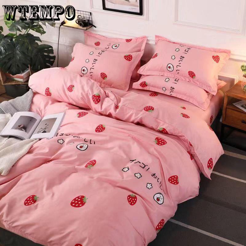 Bed Cover Set Cartoon Duvet Cover Adult Bed Sheets and Pillowcases Comforter Bedding Set