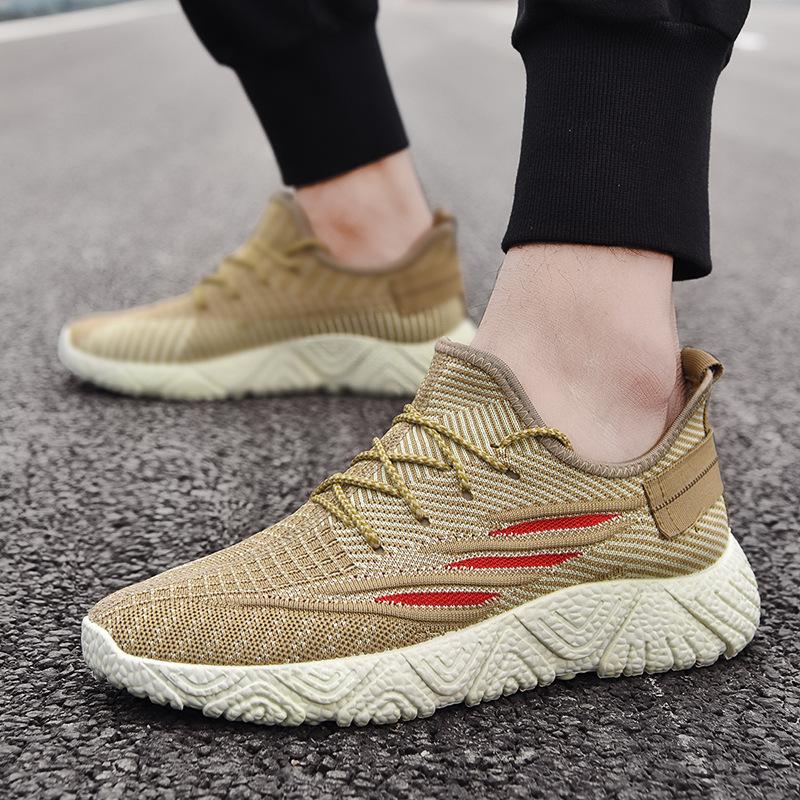 Spring and Summer Couple Shoes for Men and Women Flying Woven Breathable Sports Casual Shoes