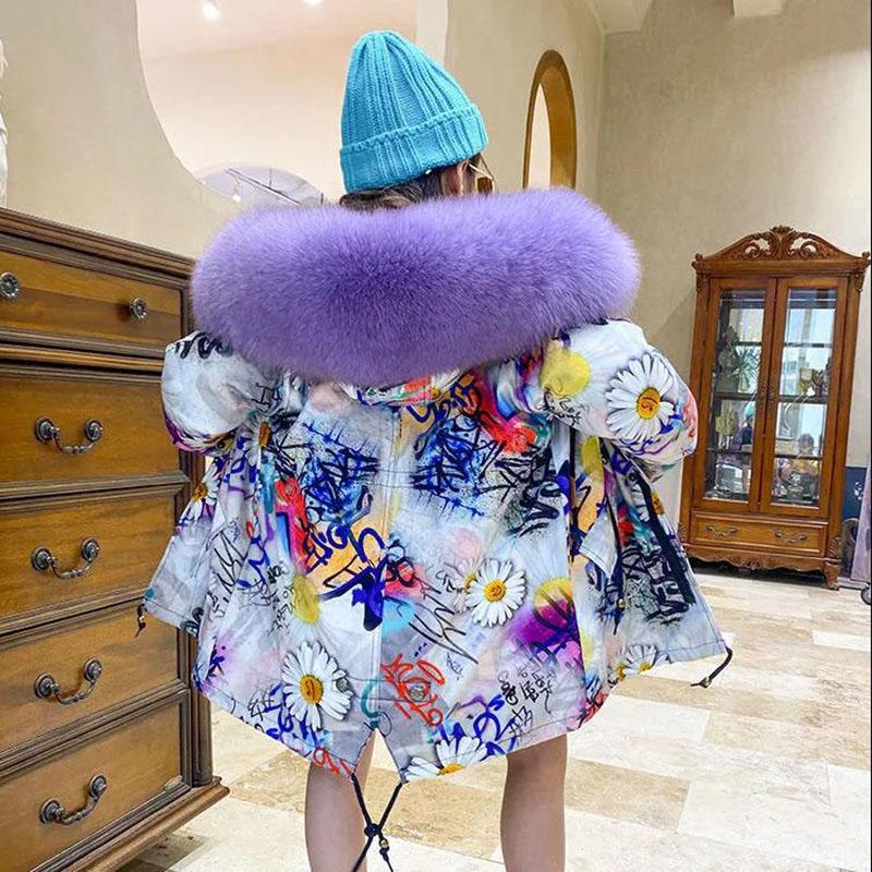 Girls' Winter Warm Cotton Coat Thicken The Children To Overcome Windproof and Warm Down Padded Jacket