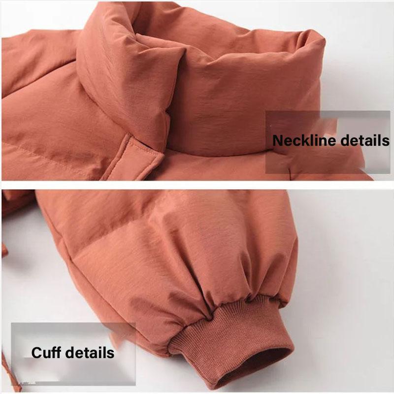 Winter Women's Korean Down Jacket Short Stand Collar Thick Loose Cotton-padded Jacket Bread Quilted Jacket