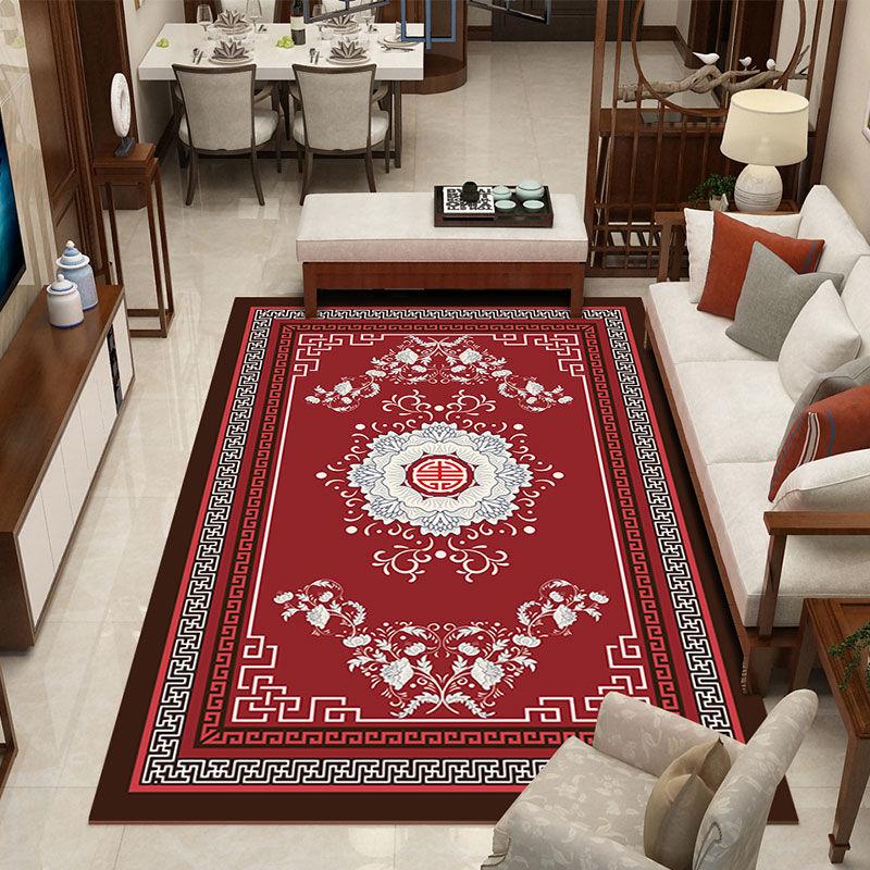Modern Minimalist Chinese Style Classical Zen Bedroom Carpet Chinese Style Carpet Living Room Antique Sofa Coffee Table Blanket