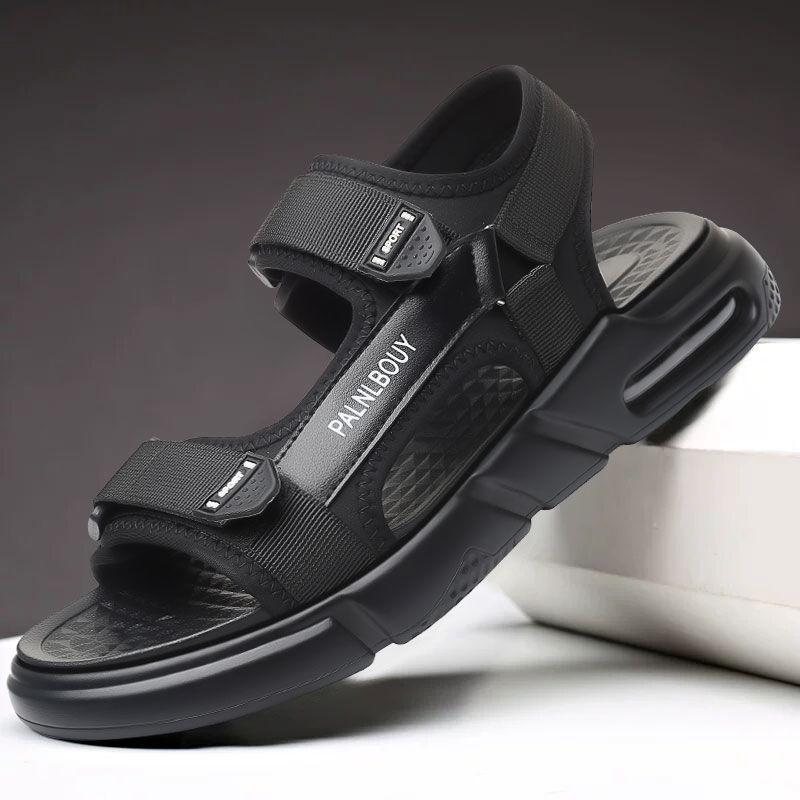 Increased Air Cushion Summer Sandals Men's Trend Increased Sports Leisure Breathable Beach Shoes
