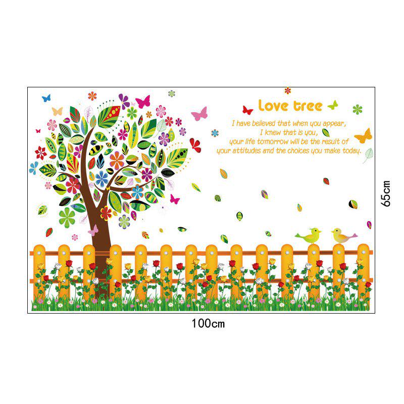 [sticker ]Cartoon Diy Colorful Pastoral Style Wall Stickers For Children Kids Rooms Nursery Wall De